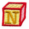 Building Block Letter N