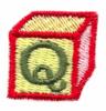 Building Block Letter Q