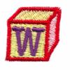 Building Block Letter W