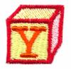 Building Block Letter Y