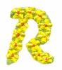 Daisychain Alphabet Letter R