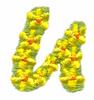 Daisychain Alphabet Letter U