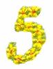 Daisychain Alphabet Number 5