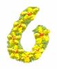 Daisychain Alphabet Number 6