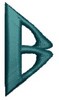 Monogram Alphabet - B (right)