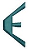 Monogram Alphabet - E (left)