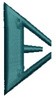Monogram Alphabet - E (right)