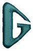 Monogram Alphabet - G (right)