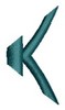 Monogram Alphabet - K (left)