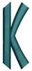 Monogram Alphabet - K (center)