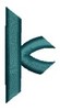 Monogram Alphabet - K (right)