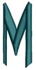 Monogram Alphabet - M (center)