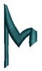 Monogram Alphabet - M (right)