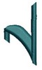 Monogram Alphabet - N (left)