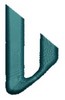 Monogram Alphabet - U (right)