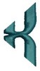 Monogram Alphabet - X (left)