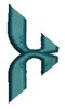 Monogram Alphabet - X (right)