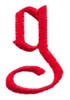 Christmas Card Font - g