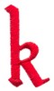 Christmas Card Font - k