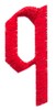 Christmas Card Font - q