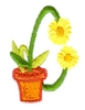 Potted Flower Letter C