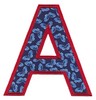 Applique Alphabet Letter A (Square Hoop)