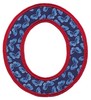 Applique Alphabet Letter O (Square Hoop)