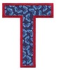 Applique Alphabet Letter T (Square Hoop)