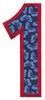 Applique Number One (Square Hoop)