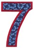 Applique Number Seven (Square Hoop)