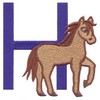 Children's Alphabet  Letter H - Horse (Medium)