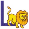 Children's Alphabet  Letter L - Lion (Small)