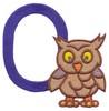 Children's Alphabet  Letter O - Owl (Small)