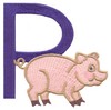 Children's Alphabet  Letter P - Pig (Small)