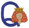 Children's Alphabet  Letter Q - Queen (Medium)