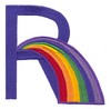 Children's Alphabet  Letter R - Rainbow ( Medium)