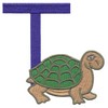 Children's Alphabet  Letter T - Turtle (Large)