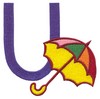 Children's Alphabet  Letter U - Umbrella (Small)