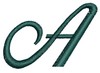 Script Alphabet Capital A