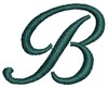 Script Alphabet Capital B