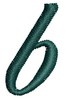 Script Alphabet Lower Case b