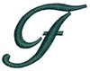 Script Alphabet Capital F