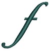 Script Alphabet Lower Case f