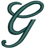 Script Alphabet Capital G