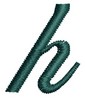 Script Alphabet Lower Case h