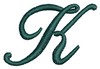 Script Alphabet Capital K