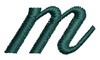 Script Alphabet Lower Case m