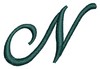 Script Alphabet Capital N
