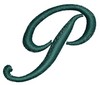 Script Alphabet Capital P