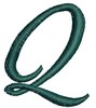 Script Alphabet Capital Q